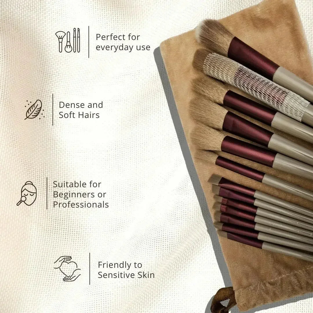 Ammuri Beauty Professional Makeup Brush Kit for Flawless Finish-1