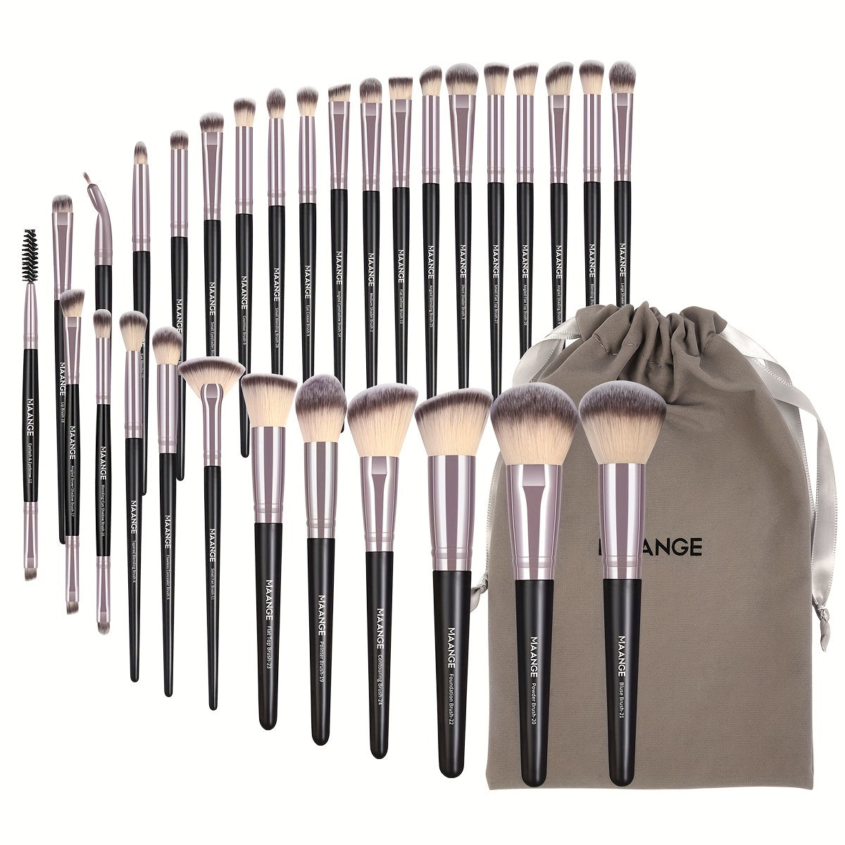 GlamourPro 30-Piece Synthetic Makeup Brush Set-3