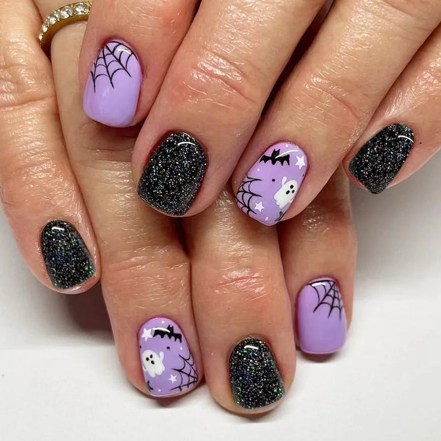 Halloween Pumpkin Press-On Nails-5