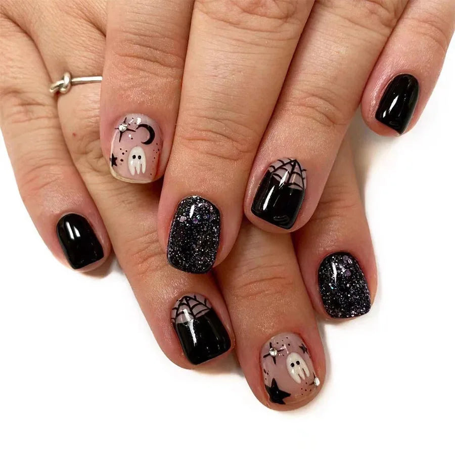Halloween Pumpkin Press-On Nails-12