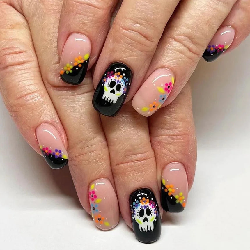 Halloween Pumpkin Press-On Nails-16