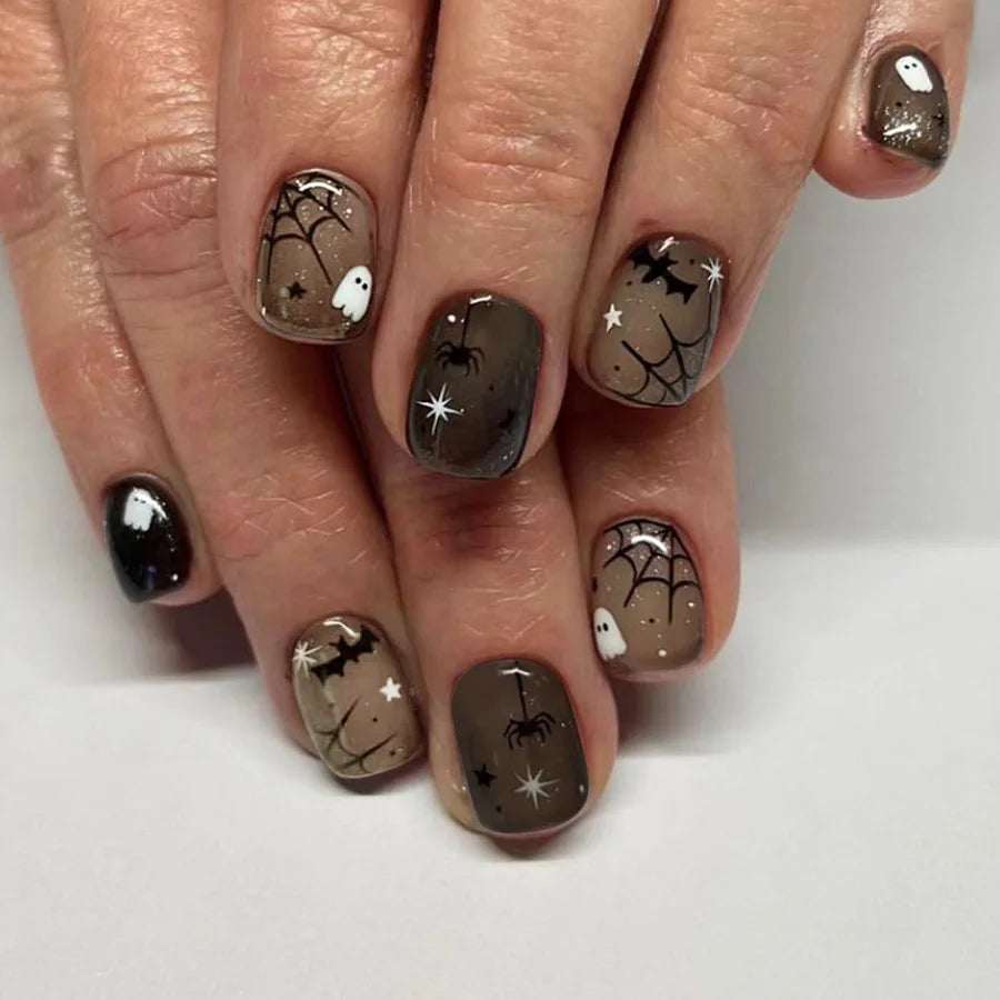 Halloween Pumpkin Press-On Nails-21