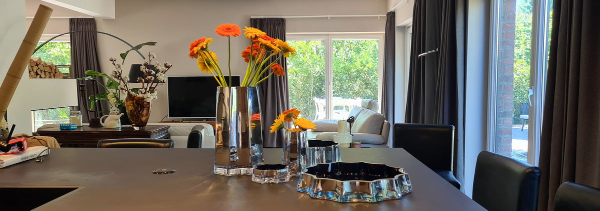 Silver small Luxury vase, modern classic, stylish design, LENOX 15 SC-4