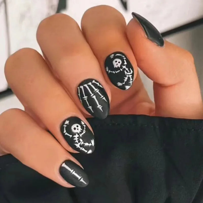 Halloween Pumpkin Press-On Nails-37